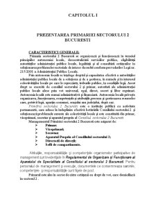 Organizarea, atribuțiile și funcționarea Primăriei Sectorului 2 București - Pagina 4