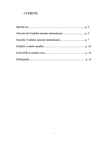 Functile și obiectivele FMI - relațiile cu țările membre - Pagina 1