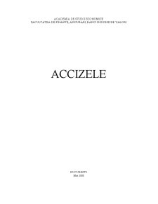Accizele - Pagina 1