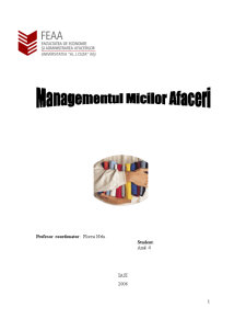 Managementul Micilor Afaceri - SC Power Clean SRL - Pagina 1