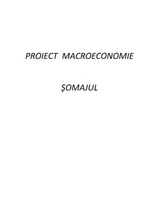 Macroeconomie - șomajul - Pagina 1