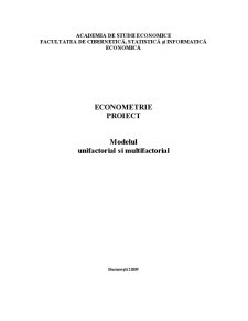 Modelul Unifactorial și Multifactorial - Pagina 1