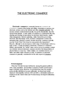 The Electronic Commerce - Pagina 1