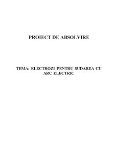 Electrozi pentru Sudarea cu Arc Electric - Pagina 1