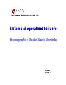 Monografie la SOB - Erste Bank Austria - Pagina 1