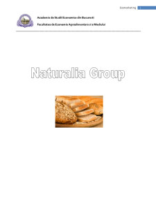 Pâinea ecologică - Naturalia Group - Pagina 1