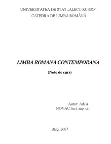 Istoria Limbii Române - Pagina 1