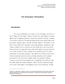 The romanian nationalism - Pagina 1