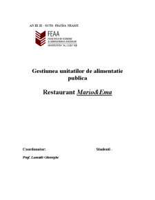 Prezentarea Restaurantului - Pagina 1