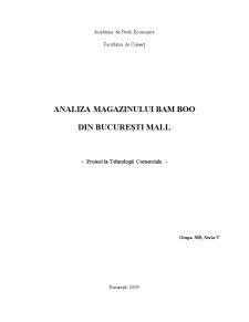 Analiza Magazinului Bam Boo din București Mall - Pagina 1