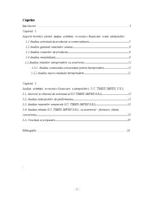 Analiza activității economico-financiare a întreprinderii SC Timisi Impex SRL - Pagina 2