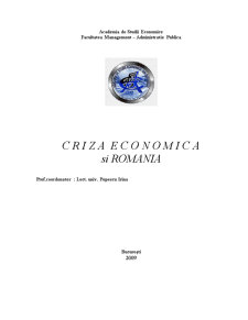Criza Economica in Romania - Pagina 1