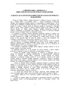 Prezentarea Generală a Direcției de Sănătate Publică Maramureș - Pagina 1