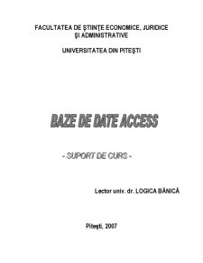 Baze de Date - Access - Pagina 1