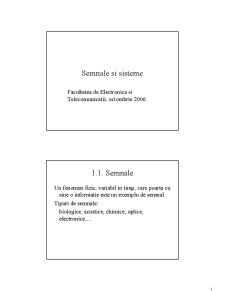 Semnale și Sisteme - Pagina 1