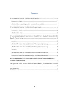 Studiu asupra organizării și relaționării Ministerelor Finanțelor și Economiei din Suedia și Luxemburg - Pagina 3