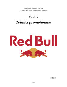 Tehnici promoționale - Red Bull - Pagina 1