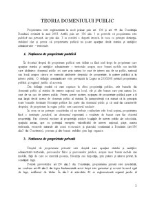 Teoria domeniului public - noțiunea de proprietate privată, publică, domeniu public, privat și administrativ - Pagina 2