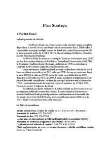 Plan Strategic Raiffeisen Bank - Pagina 1