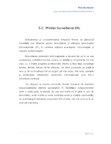 Plan de Afacere - SC IPVideo Surveillance SRL - Pagina 2