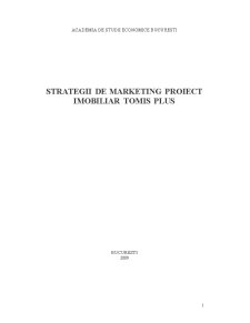Strategii de marketing proiect imobiliar Tomis Plus - Pagina 1
