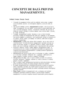 Concepte de Bază Privind Managementul - Pagina 1