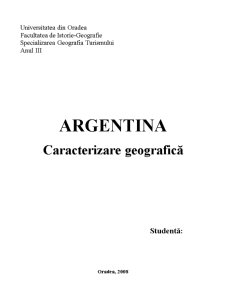 Argentina - caracterizare geografică - Pagina 1