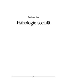 Psihologie Socială - Pagina 1