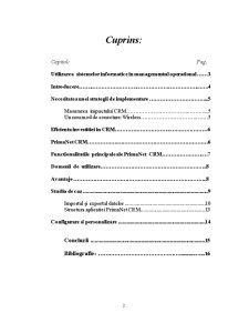 Utilizarea Sistemelor Informatice în Managementul Operațional Platforma CRM - Pagina 2