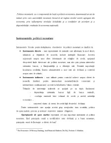 Politica monetară - instrumente, obiective intermediare, strategii - Pagina 2
