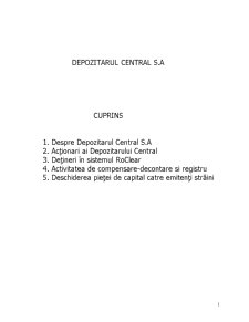 Depozitarul Central - Pagina 1