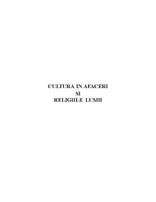 Cultura în afaceri și religiile lumii - Pagina 1