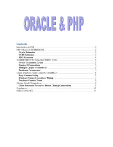 Oracle and PHP - Pagina 1