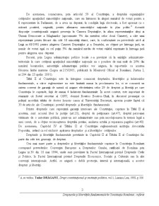 Drepturile și Libertățile Fundamentale în Constituția României - Pagina 2