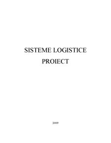 Sisteme Logistice - Pagina 1
