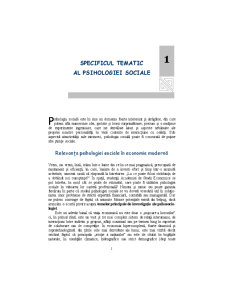 Psiho-Sociologie - Pagina 1