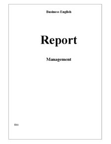 General Information, Management Styles and Risks - Pagina 1