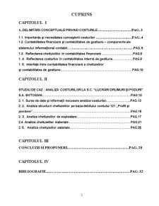 Analiza costurilor la SC Lucrări Drumuri și Poduri SA Botoșani - Pagina 2