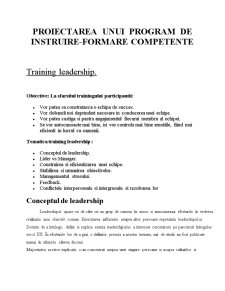 Proiectarea unui program de instruire-formare competențe profesionale - Pagina 1