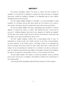 Proceduri judiciare și profesii liberale - studierea conflictelor și soluționarea acestora prin mediere - Pagina 2