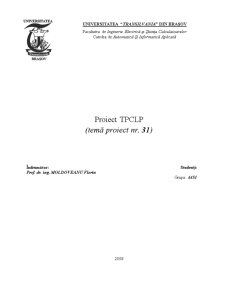 Proiect tehnici de proiectare a circuitelor logice combinaționale - Pagina 1
