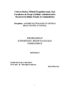 Problemele Expertizei Medico-Legale Psihiatrice - Pagina 1