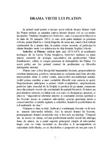 Drama vieții lui Platon - Pagina 1