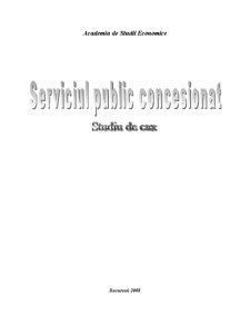 Serviciu Public Concesionat - Studiu de Caz - Pagina 1
