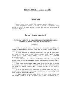 Drept Penal - Partea Specială - Pagina 1