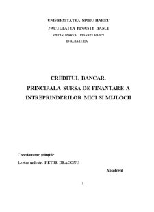 Credit Bancar - Pagina 1