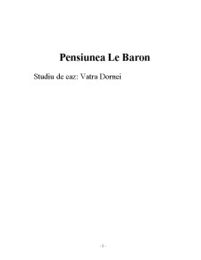 Pensiune Vatra Dornei - Le Baron - Pagina 1