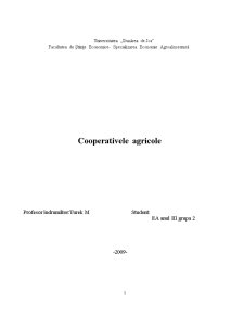 Cooperativele Agricole - Pagina 1