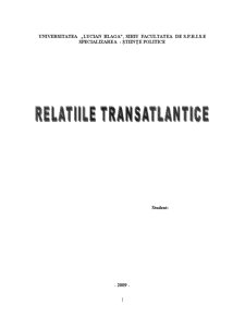 Relațiile Transatlantice - Pagina 1