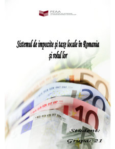 Sistemul de Impozite și Taxe Locale în România - Pagina 1